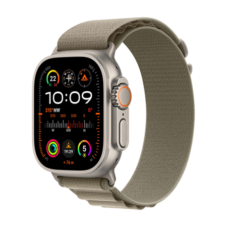 Watch Apple Watch Ultra 2 LTE 49mm Titanium Case with Alpine Loop S - Olive Watch Apple Watch Ultra 2 LTE 49mm Titanium Case with Alpine Loop S - Olive