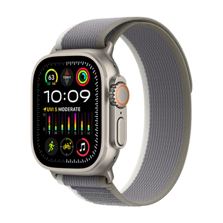 Watch Apple Watch Ultra 2 LTE 49mm Titanium Case with Trail Loop  M/L - Green/Grey Watch Apple Watch Ultra 2 LTE 49mm Titanium Case with Trail Loop  M/L - Green/Grey