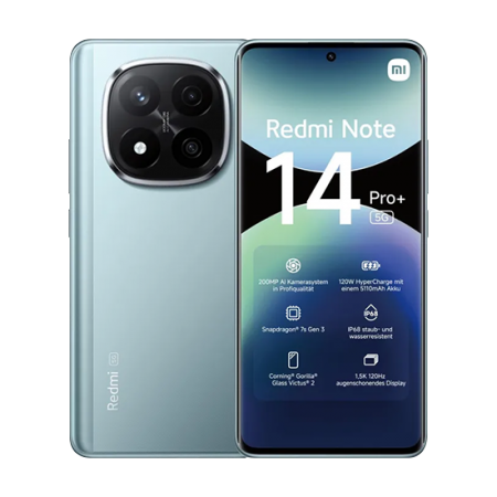Xiaomi Redmi Note 14 Pro+ 5G Dual Sim 12GB RAM 512GB - Frost Blue
