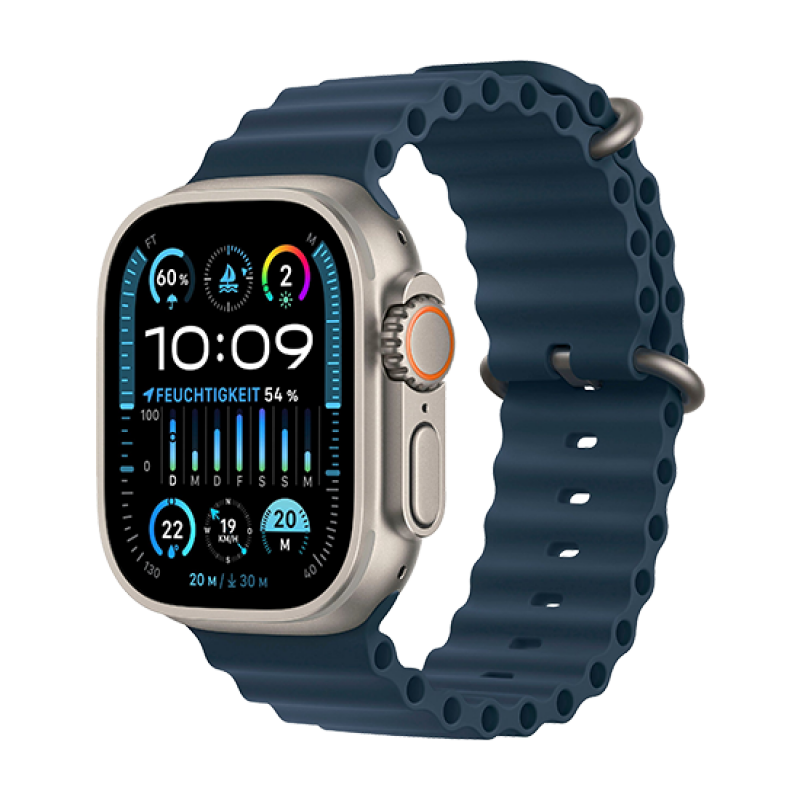 Watch Apple Watch Ultra 2 LTE 49mm Titanium Case with Ocean Band - Blue