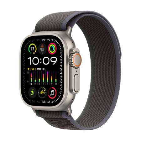 Watch Apple Watch Ultra 2 LTE 49mm Titanium Case with Trail Loop S/M - Blue/Black Watch Apple Watch Ultra 2 LTE 49mm Titanium Case with Trail Loop S/M - Blue/Black