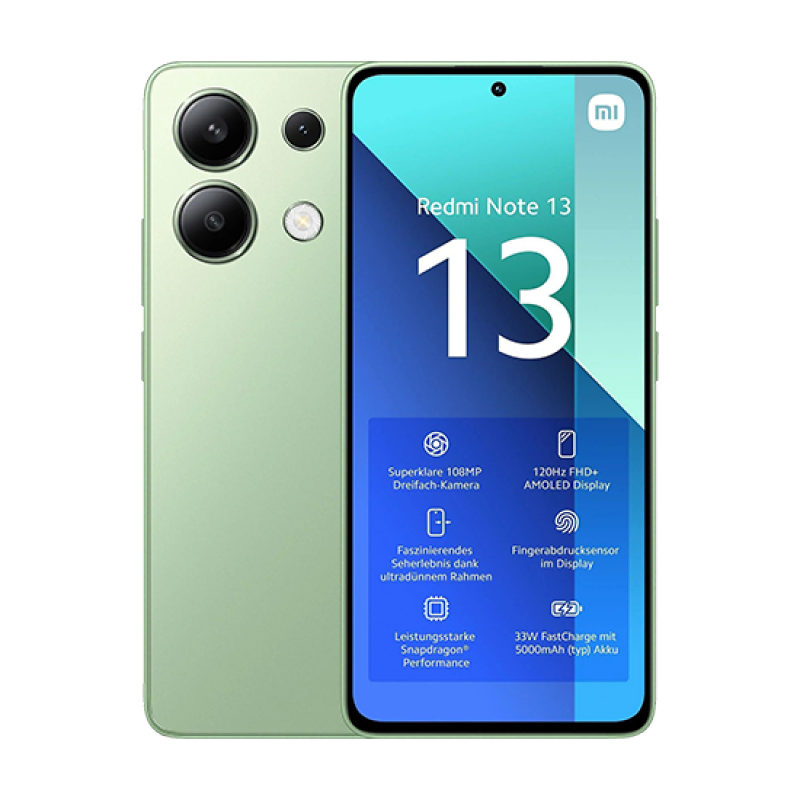 Xiaomi Redmi Note 13 4G Dual Sim 6GB RAM 128GB - Green